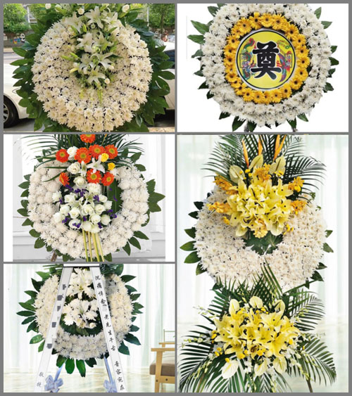 山西太原尖草坪区向阳镇下薜村花圈速递